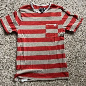 Volcom short sleeve strip shirt